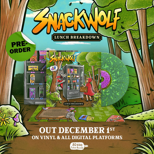 Snackwolf - Lunch Breakdown - Green Splatter   - Vinyl