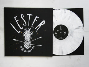 Lester -  Die Lüge vom großen Plan - Schwarz/weißes (Splatter) 12" Vinyl, weißes Cover